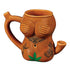 Tattoo Girl Premium Roast and Toast pipe mug with colorful tattoo art, ceramic mug body, curved handle, and built-in front bowl