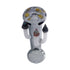 Smokey grey toadstool mushroom glass hand pipe – buy now 