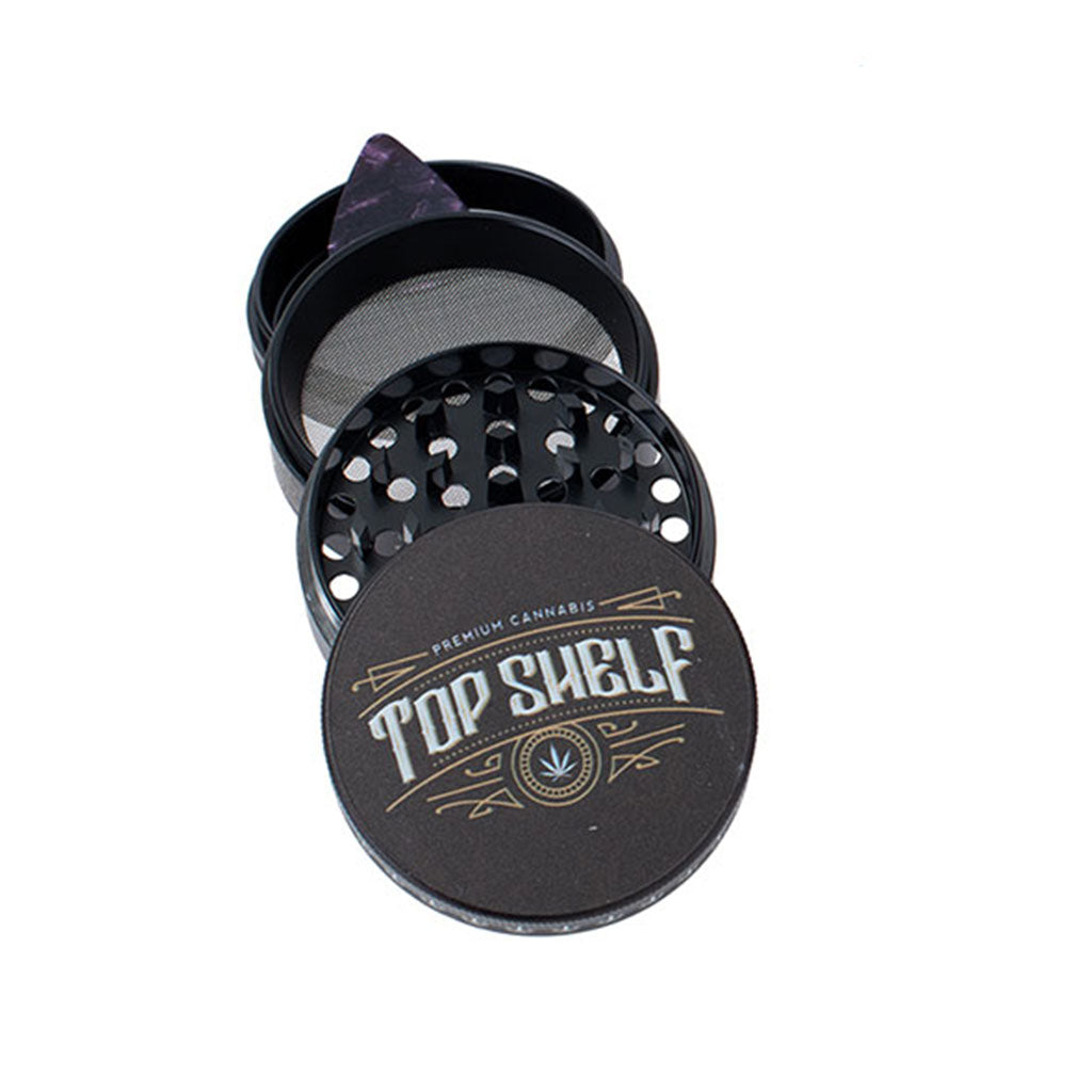 Top Shelf 2.5-Inch Wacky Grinder 4-Parts View Available At Honeybee Herb