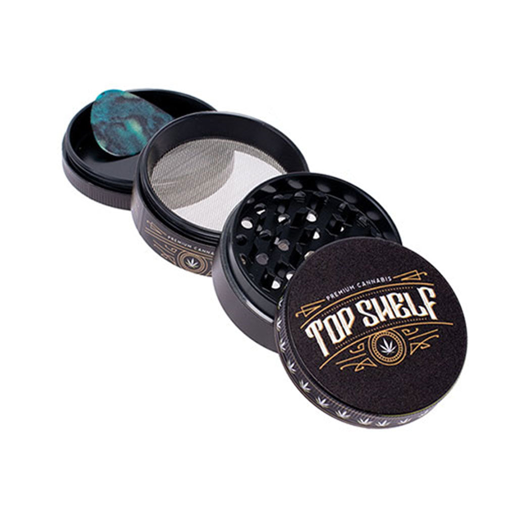 Top Shelf 2-Inch Wacky Grinder 4-Parts View Available At Honeybee Herb
