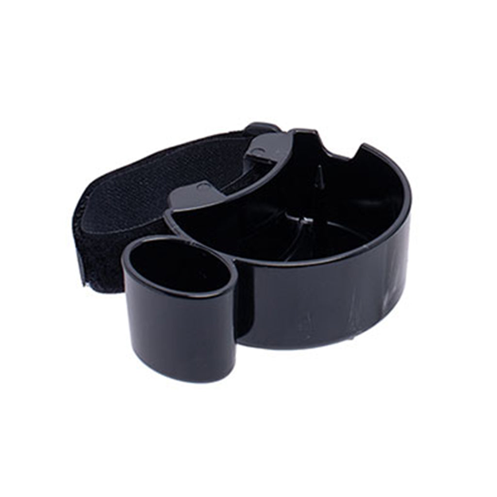 Buy Treehouse strap-on ashtray in black by Snow Tree at Honeybee Herb. Hands-free smoking ashtray for bongs and pipes, built for durability