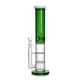 Triple Honeycomb Perc White Showerhead Green Glass Tube Bong On Round Base
