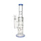 Blue Triple Matrix Perc honeycomb straight tube bong—buy online at Honeybee Herb with fast shipping.