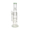 Green Triple Matrix Perc honeycomb straight tube bong—shop now at Honeybee Herb with secure checkout and quick delivery.