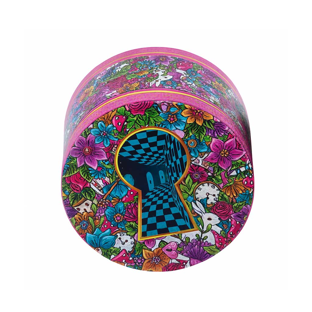 Trippy Keyhole 2.5-Inch 4-Parts Wacky Grinder With Scraper Tool At Honeybee Herb