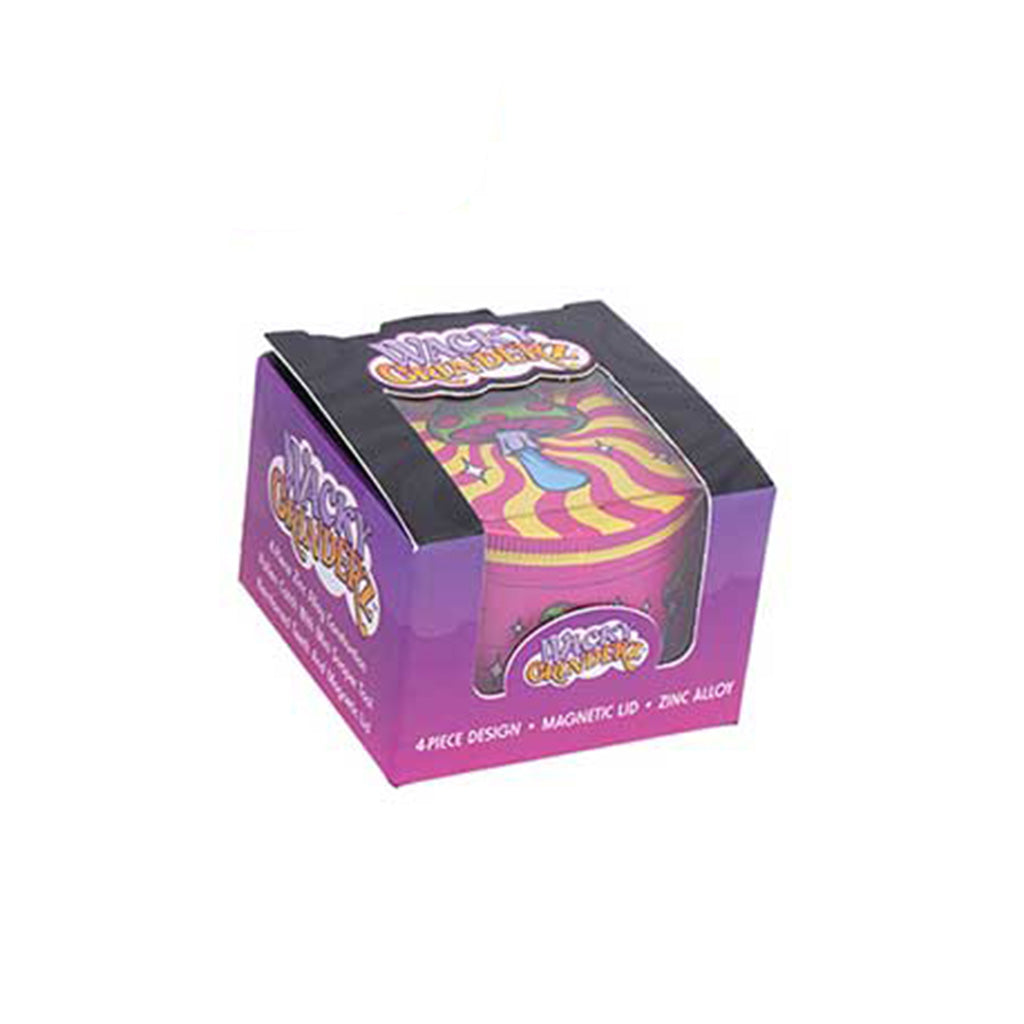 Trippy Mushroom 2.5-Inch Wacky Grinder Packaging View