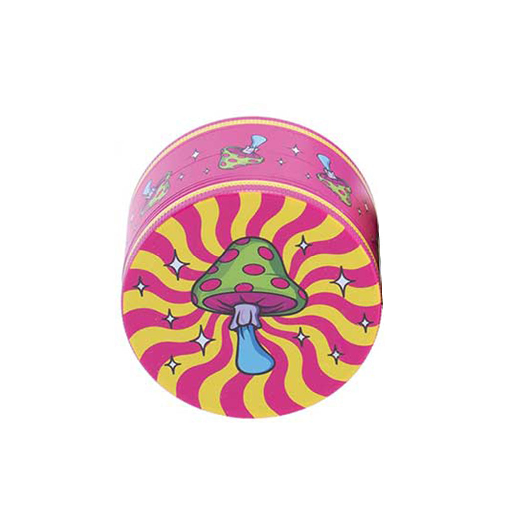 Trippy Mushroom 2.5-Inch Wacky Grinder Side View 