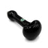 Black frit glass spoon pipe by USA Made Glassworks, 4 inches long.