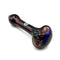 Transparent purple frit hand pipe by USA Made Glassworks, approximately 4 inches long.