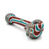 USA Made Glassworks Linework handpipe in Coconut Teal, 4 inches long.