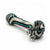 USA Made Glassworks Linework glass hand pipe in Shadow Reef, 4-inch length.