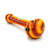 USA Made Glassworks Linework Handpipe spoon pipe in the Heatwave color.