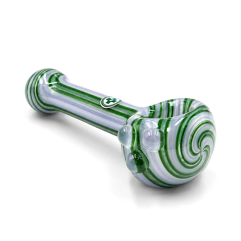 Seafoam Linework hand pipe by USA Made Glassworks.