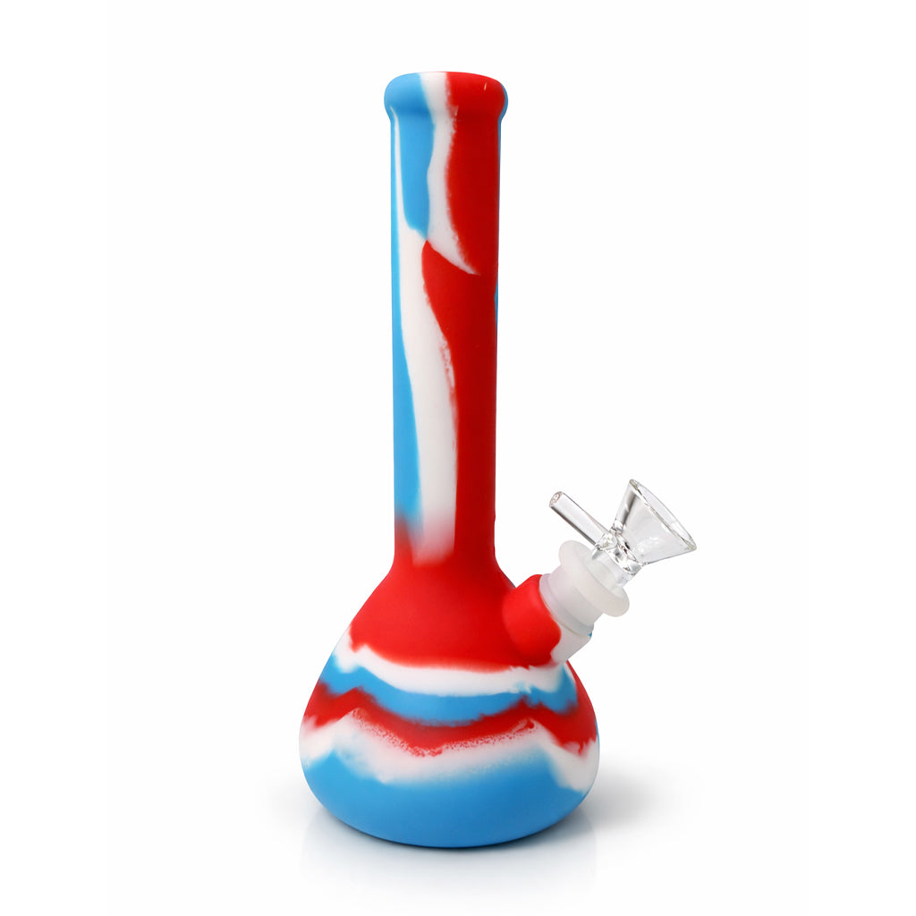 Buy USA color silicone beaker bong with removable glass bowl online