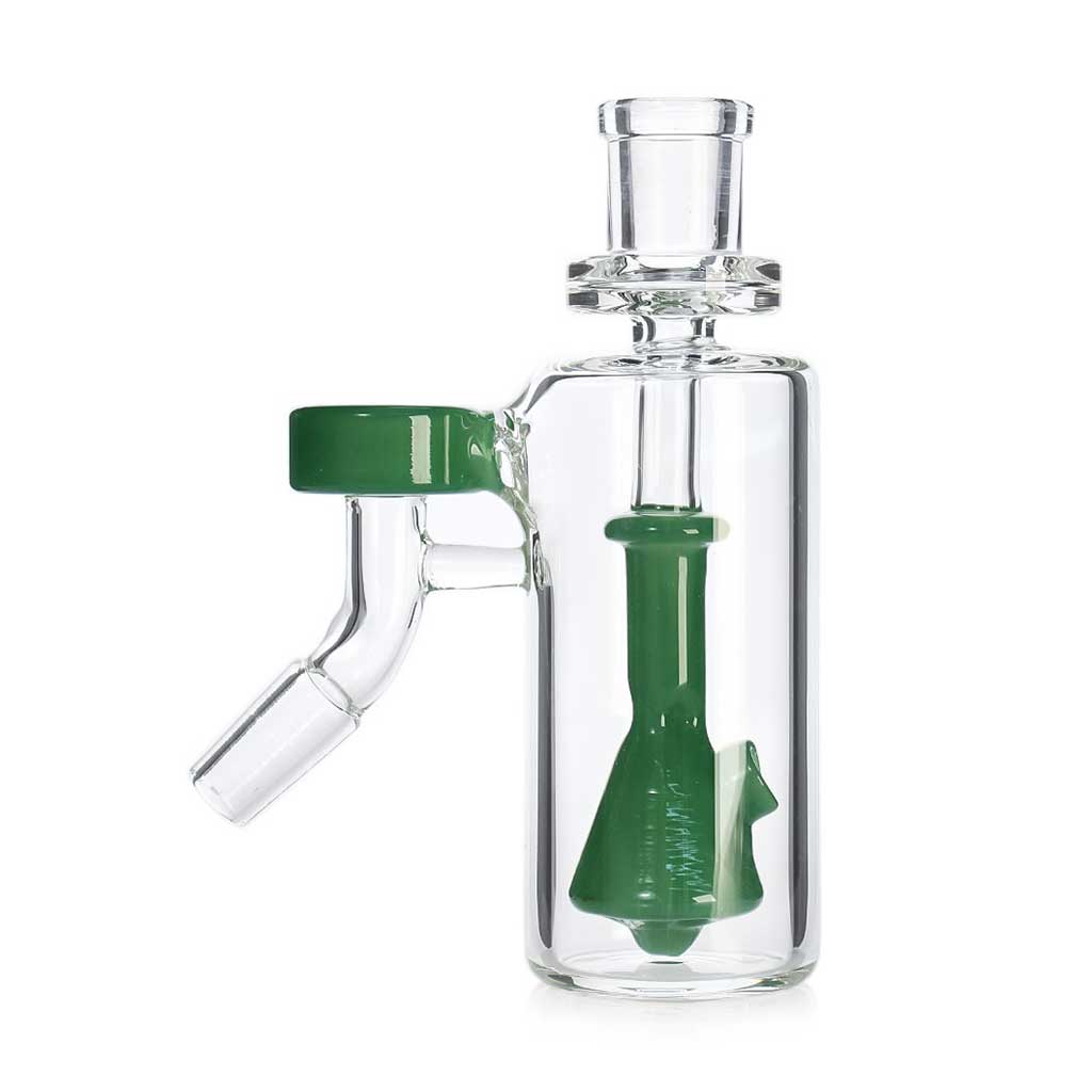 Vented Bell Perc Ash Catcher in Green – Shop Online at Honeybee Herb for Smoother Hits