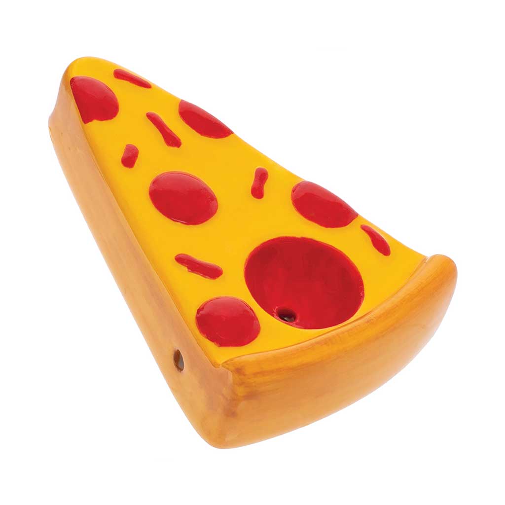 Wacky Bowlz pizza slice ceramic smoking pipe for sale online 