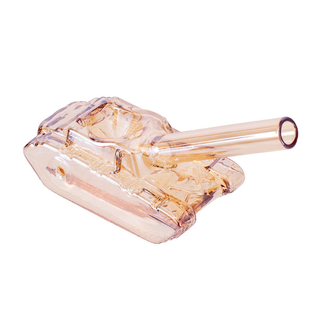 Clear War Tank Hand Pipe – premium glass smoking pipe 
