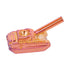 Red War Tank Hand Pipe – artistic glass smoking pipe for smokers
