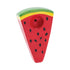 Buy watermelon slice fruit ceramic hand pipe, front view with top bowl and carb—order online at Honeybee Herb. 