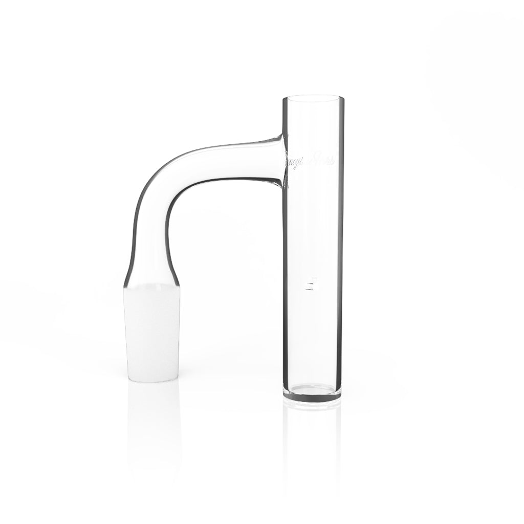 14MM Male Whirlwind Slim Black-Line Quartz Banger With 90°-Degree Joint—Premium Quartz Available At Honeybee Herb