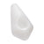 White diamond-shaped glass hand pipe, compact and portable—shop now.