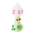 Add White Green Smiley Mushroom spoon pipe to cart – sturdy glass, great airflow. Ships fast from Honeybee Herb.