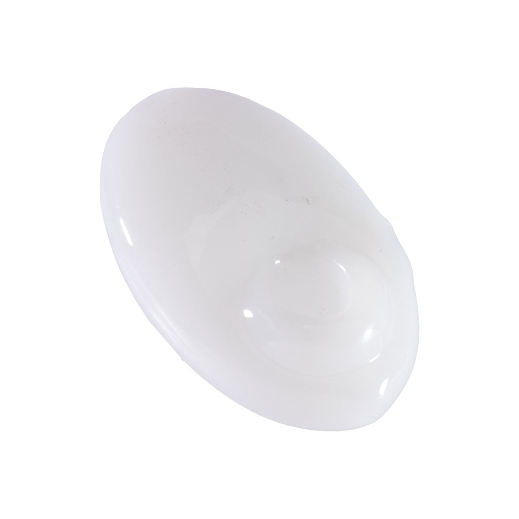 Order White Pebble Spoon glass hand pipe—minimal look, travel-ready, clean hits. Ships fast from Honeybee Herb.