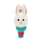 Shop White Rabbit ceramic hand pipe, front view with top bowl and carb—order now. 