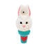Shop White Rabbit ceramic hand pipe, front view with top bowl and carb—order now. 