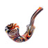 black wig wag sherlock glass pipe, left-profile view—order online now, secure checkout