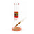 Wigwag Straight Tube Beaker Bong in orange color for sale at Honeybee Herb
