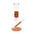 Wigwag Straight Tube Beaker Bong in orange color for sale at Honeybee Herb