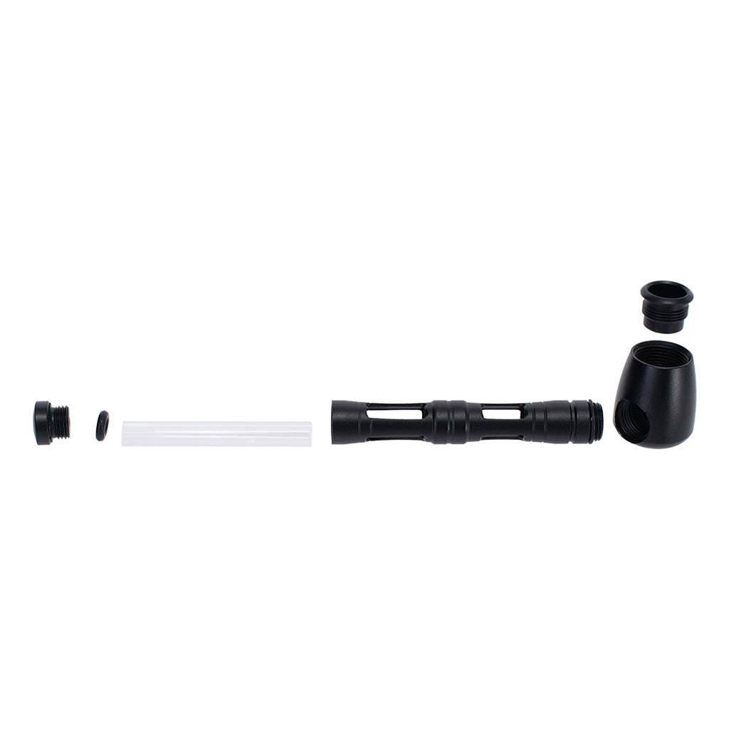 Black Window Aluminium Glass Pipe – durable smoking accessory for smooth hits