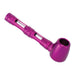 Purple Window Aluminium Glass Pipe disassembled – aluminum and glass smoking pipe
