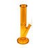 bright yellow beaker bong with clear glass downstem, simple and sturdy design, buy online at honeybee herb