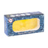 Freeze-ready yellow glycerin glass hand pipe for icy sessions.