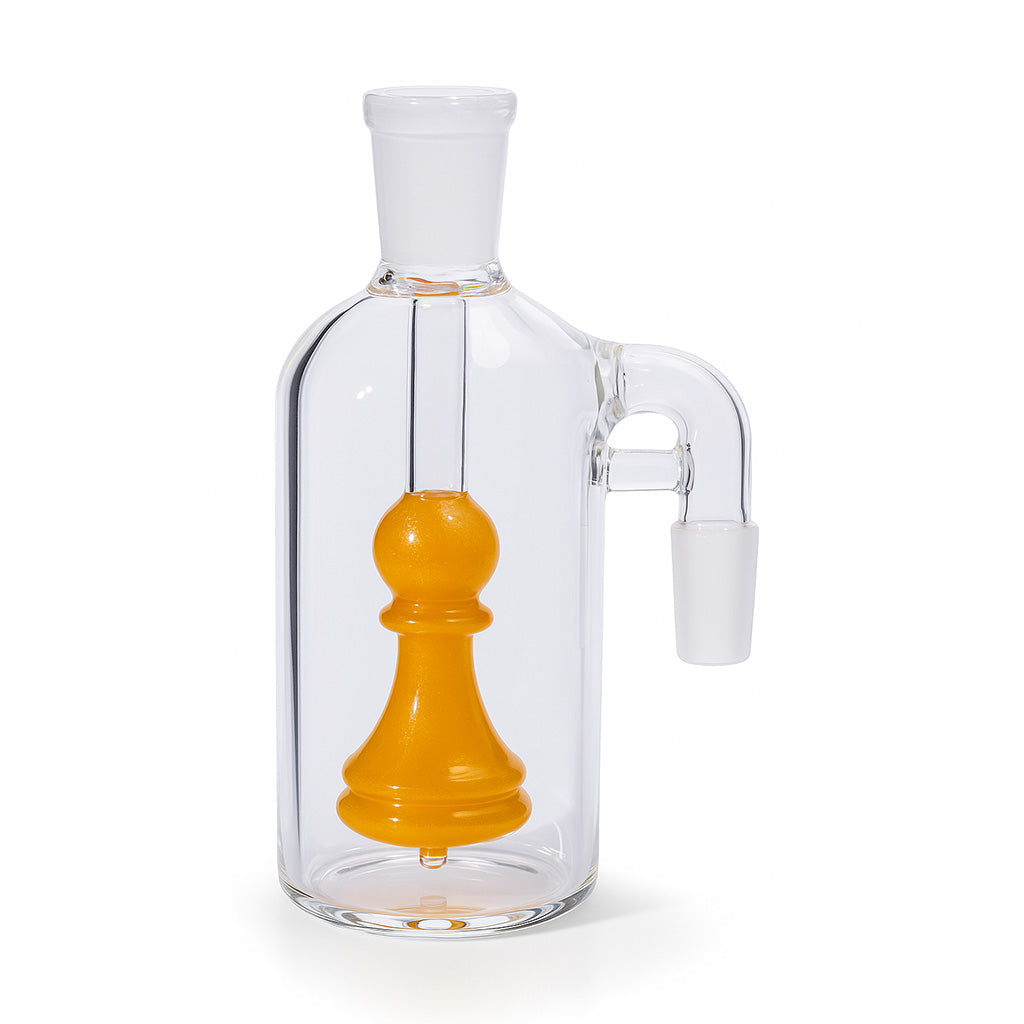 Yellow Jade Chess Pawn Ash Catcher with 90 Degree Joint – Order Now from Honeybee Herb