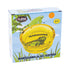 Yellow Mariguana Glass Ashtray packaging box, premium glass ashtray with bold iguana design, available online at Honeybee Herb. 