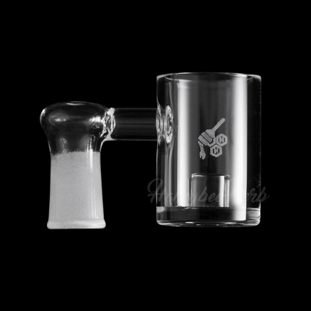 Honey & Milk Core Reactor Sidecar Quartz Banger 90 Degree Male & Female Joints for Dab Rigs Bongs | Honeybee Herb