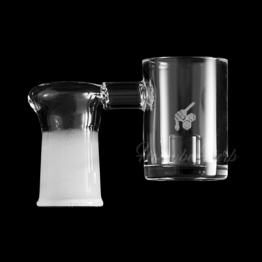 Honey & Milk Core Reactor Sidecar Quartz Banger 90 Degree Male & Female Joints for Dab Rigs Bongs | Honeybee Herb