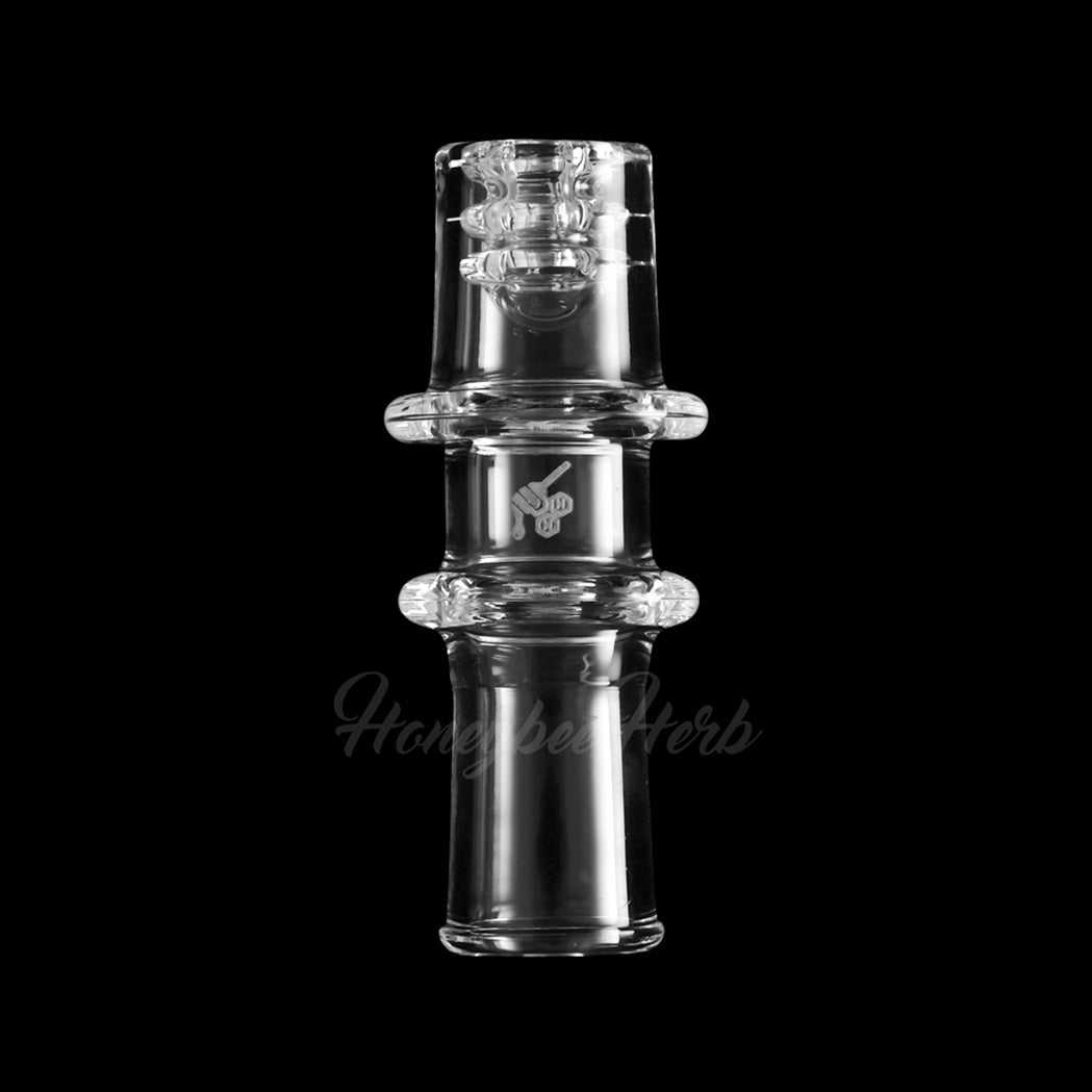 Honeycomb Barrel Quartz Enail Yellow Line with 10mm 14mm 18mm Male & Female Joints for waterpipes | Honeybee Herb