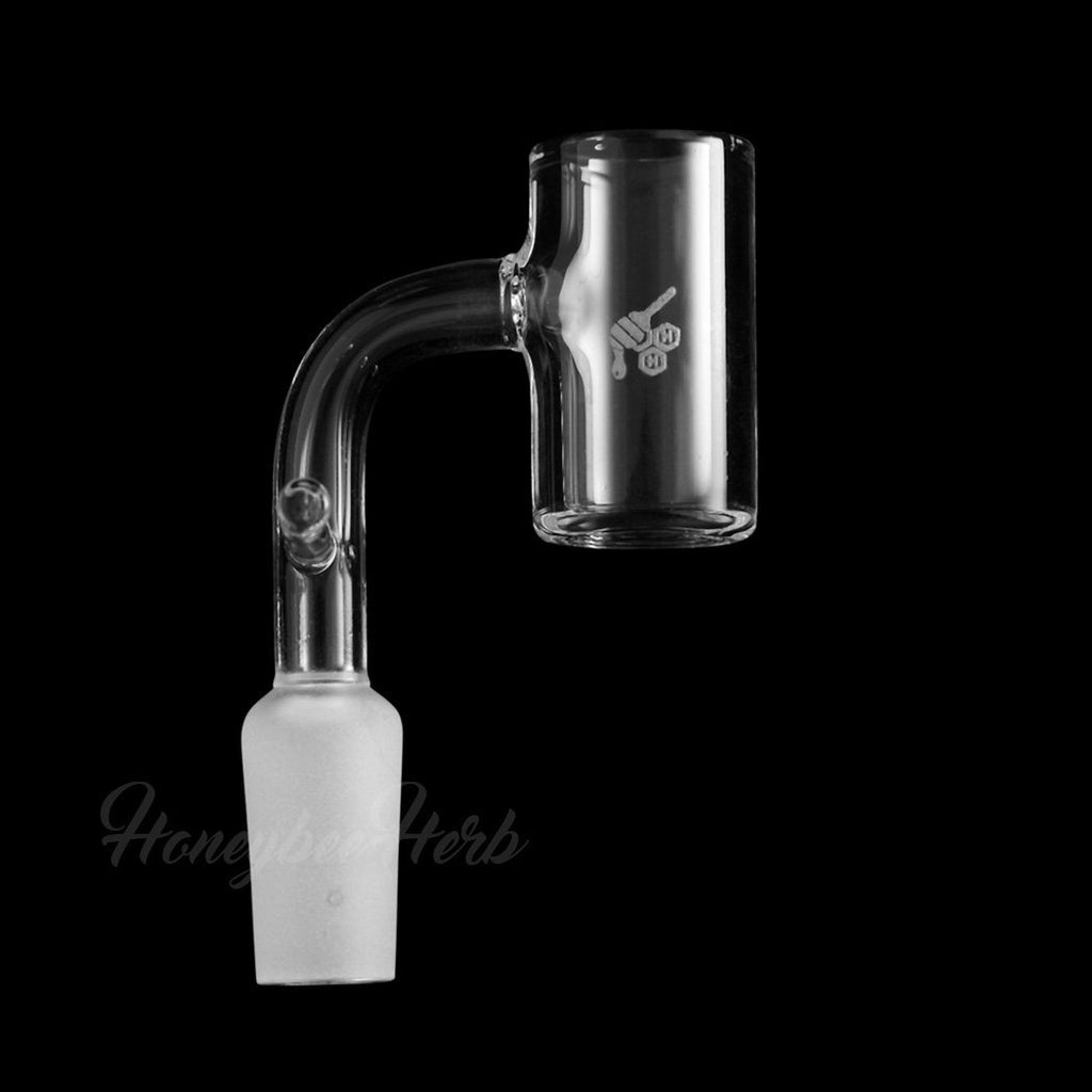 Enail Original Quartz Banger 90 Degree Yellow Line with 10mm 14mm 18mm Male & Female Joints for Dab Rigs Bongs | Honeybee Herb