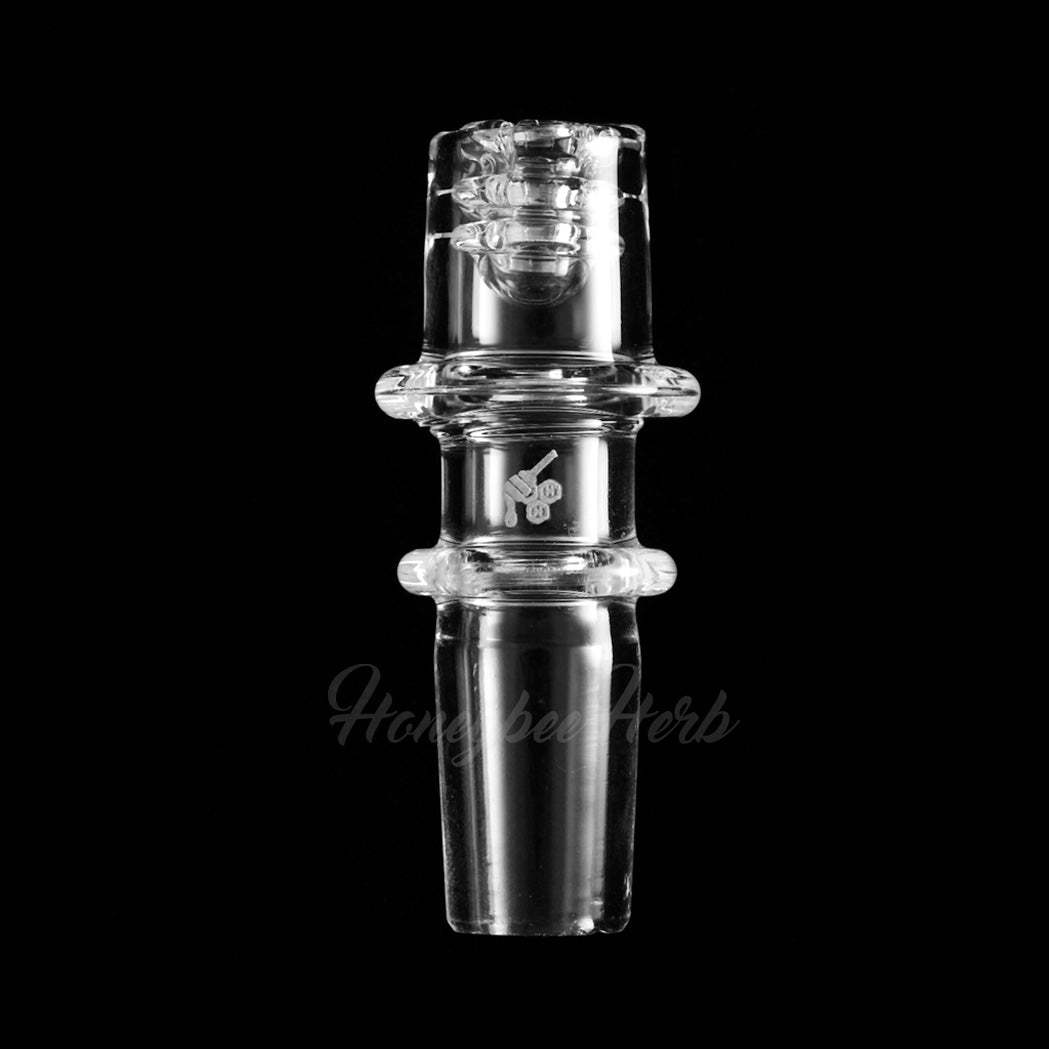 Honeycomb Barrel Quartz Enail Yellow Line with 10mm 14mm 18mm Male & Female Joints for waterpipes | Honeybee Herb