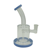 Thumbnail for 7inch Wide Body Jade Blue Water Pipe and Dab Rig - Honeybee Herb