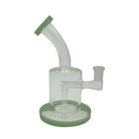 Thumbnail for 7inch Wide Body Jade Green Water Pipe and Dab Rig - Honeybee Herb