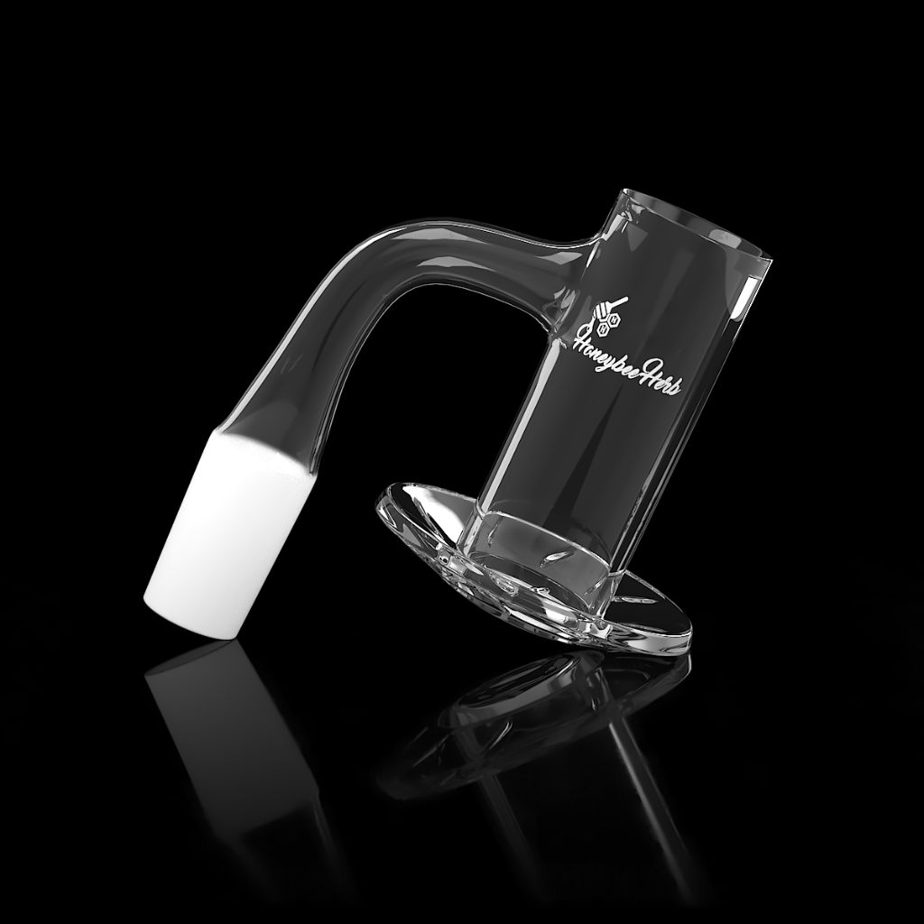 Beehive Quartz Banger 90° Degree Black Line with 10mm 14mm 18mm Male & Female Joints for waterpipes | Honeybee Herb