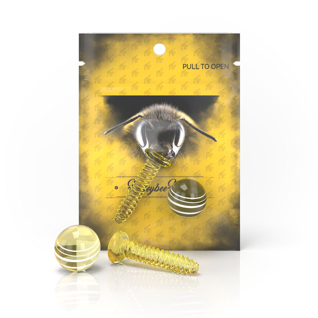 Dab Screw Sets Dab Inserts Gold Colour Yellow Packaging