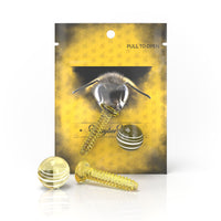 Thumbnail for Dab Screw Sets Dab Inserts Gold Colour Yellow Packaging