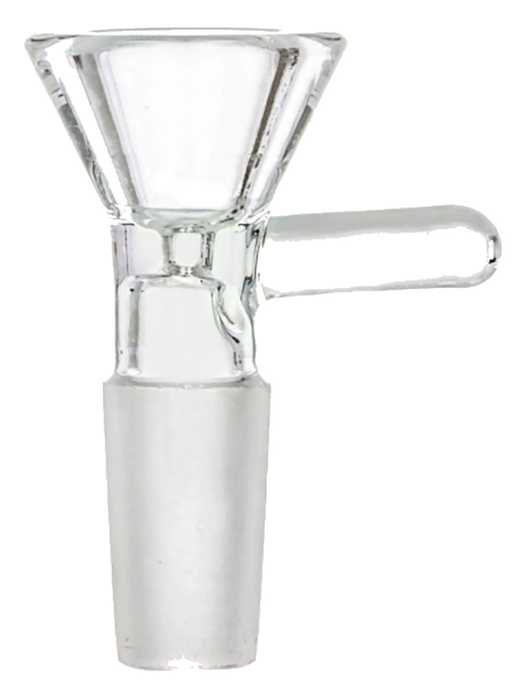 Cone Shape Frosted Male Joint Slide Bong Flower Bowl