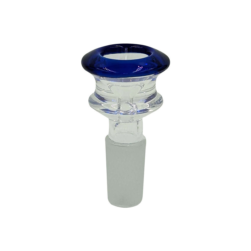 14mm Male Frosted Joint FB-3 Blue Glass Flower Bong Bowl